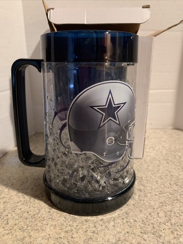 NFL Dallas Cowboys Drinking Mug 16 oz Frosty Cup Full Color - Picture 2 of 4