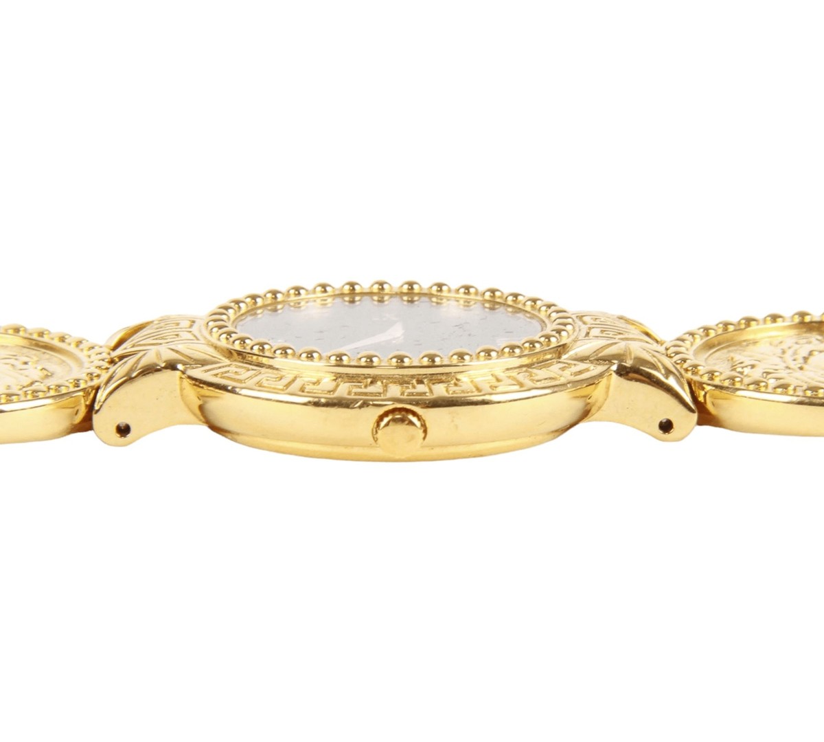 Gianni Versace Signature Vintage Medusa Head Watch Authentic Gianni Versace Signature Medusa Gold Plated Coin  main image 3