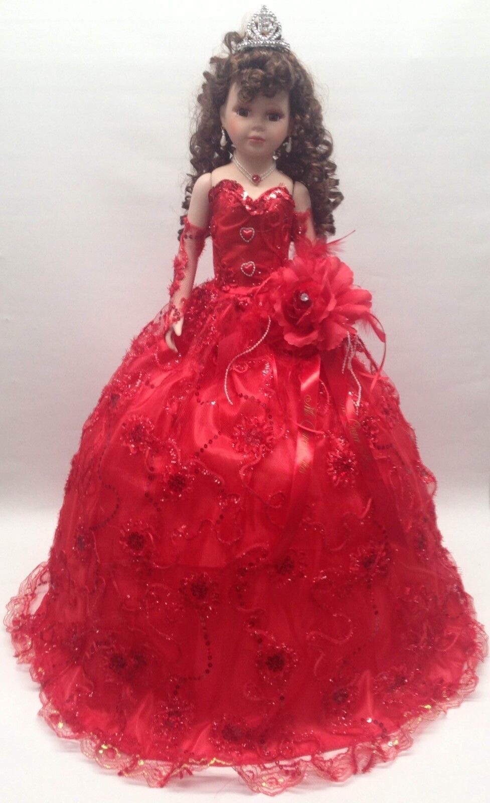 quinceanera doll red dress