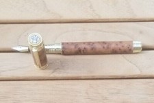 The RAOB GLE Fountain pen kit 12 K Gold Plated and gold inlay woodturning kit