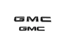 2025-2026 GMC Yukon Emblems in Black 85847236 GM NEW OEM