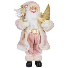 Weihnachtsmann Jonte 45cm Weihnachten Deko Figur stehend Nikolaus Santa rosa
