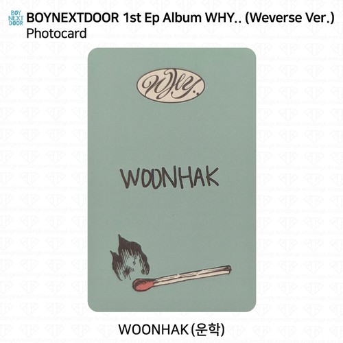 BOYNEXTDOOR 1st Ep Album WHY.. Weverse Ver. Photocard Answer Book QR Code KPOP - Picture 27 of 29