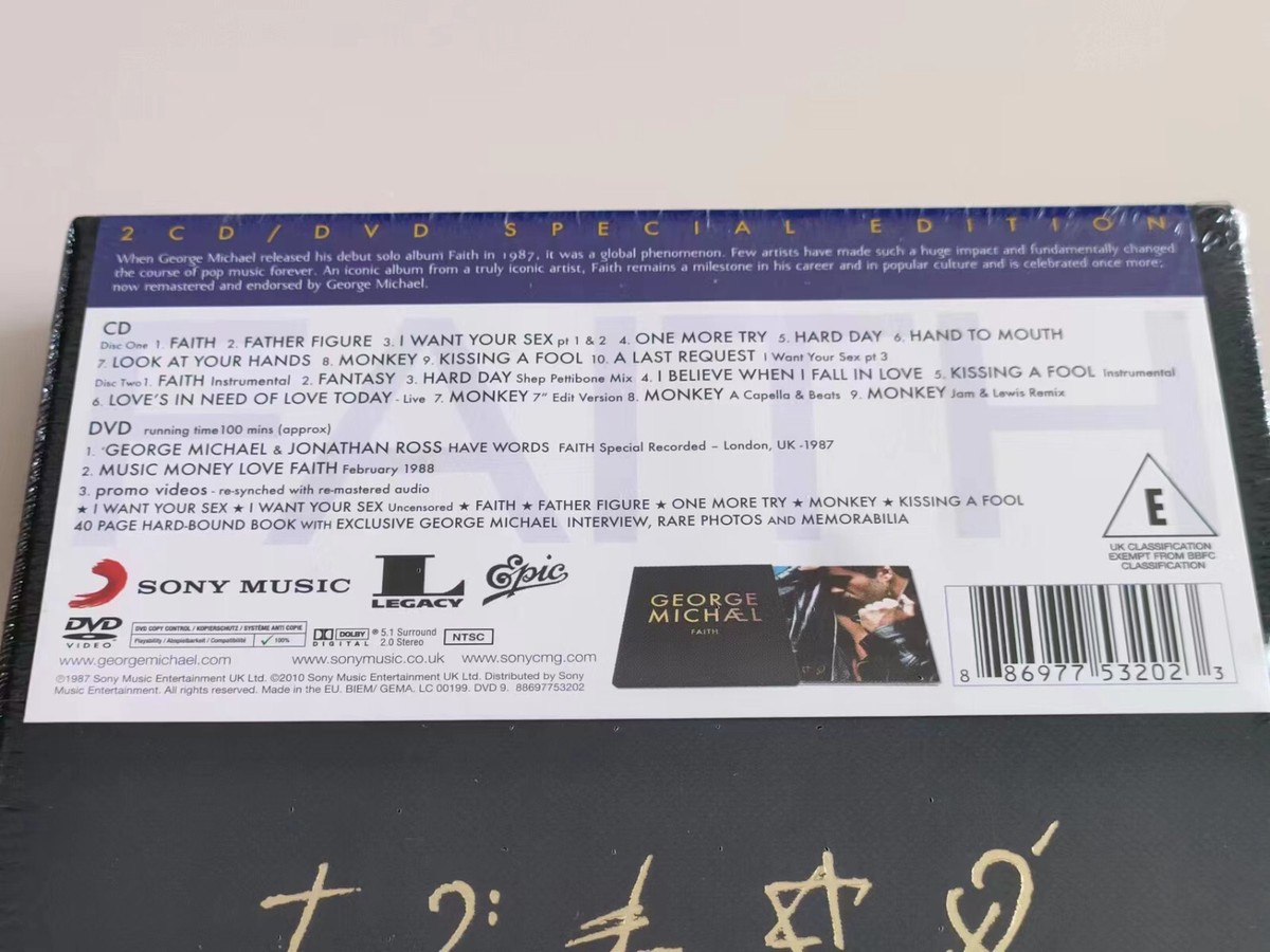 Faith [2CD/DVD] [Box] by George Michael (CD, Jan-2011, 3 Discs