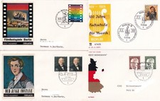Berlin, 7 różnych FDC z 1969 /70