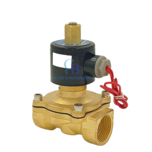 DC12V 3/4" BSP Brass Electric Solenoid Valve Water Gas Air Normally Open Type - 第 1/8 張圖片