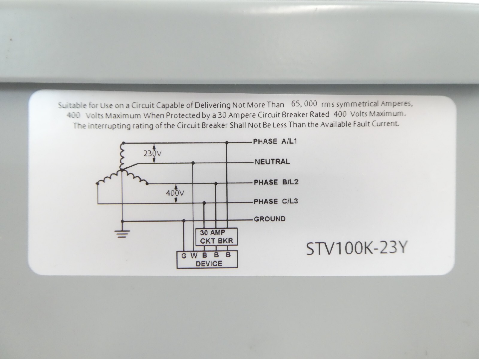 Emerson Industrial Automation STV100K-23Y Heavy Duty Surge Suppressor New