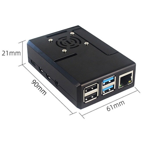 ABS Case Enclosure Kit With Cooling Fan Aluminum Heatsink For Raspberry Pi 4B - Photo 8/11