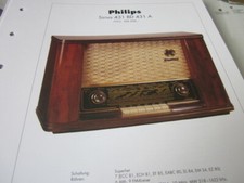 Radio Archiv Schaltplan 2003 Philips Sirius 431 BD 431 A, 1953