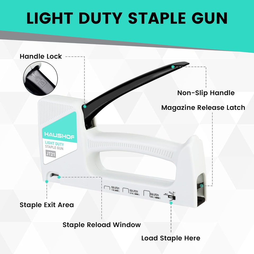 Light Duty Staple Gun, Upholstery Staple Gun with 800PCS JT21 Staples and Staple eBay