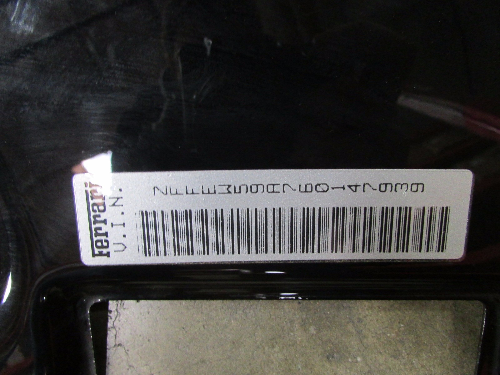 Ferrari F430, LH, Left B-Pillar, Door Jam Metal Trim Panel, P/N 68647811