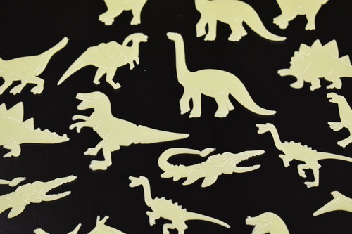 DirectGlow 18 pezzi Glow in the Dark dinosauri decorazione soffitto da parete - Foto 4 di 5