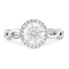 1.50 Ct Round Cut Real Moissanite Wedding Engagement Ring 14K Solid White Gold F