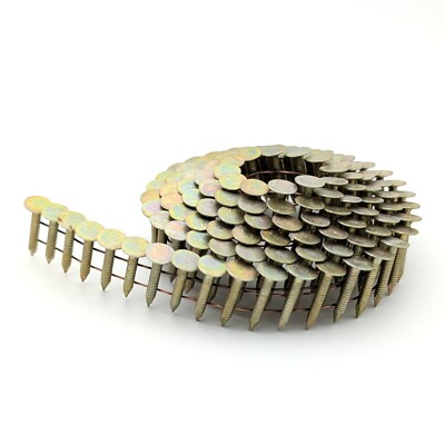 7.200 Coil-Dachpappnägel 16° VERZINKT RINGSCHAFT (19, 22, 25, 32 mm, Breitkopf)