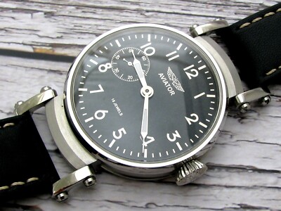 Molniya Aviator Watch Soviet Military Mechanical USSR Russian Wrist Watch 3602