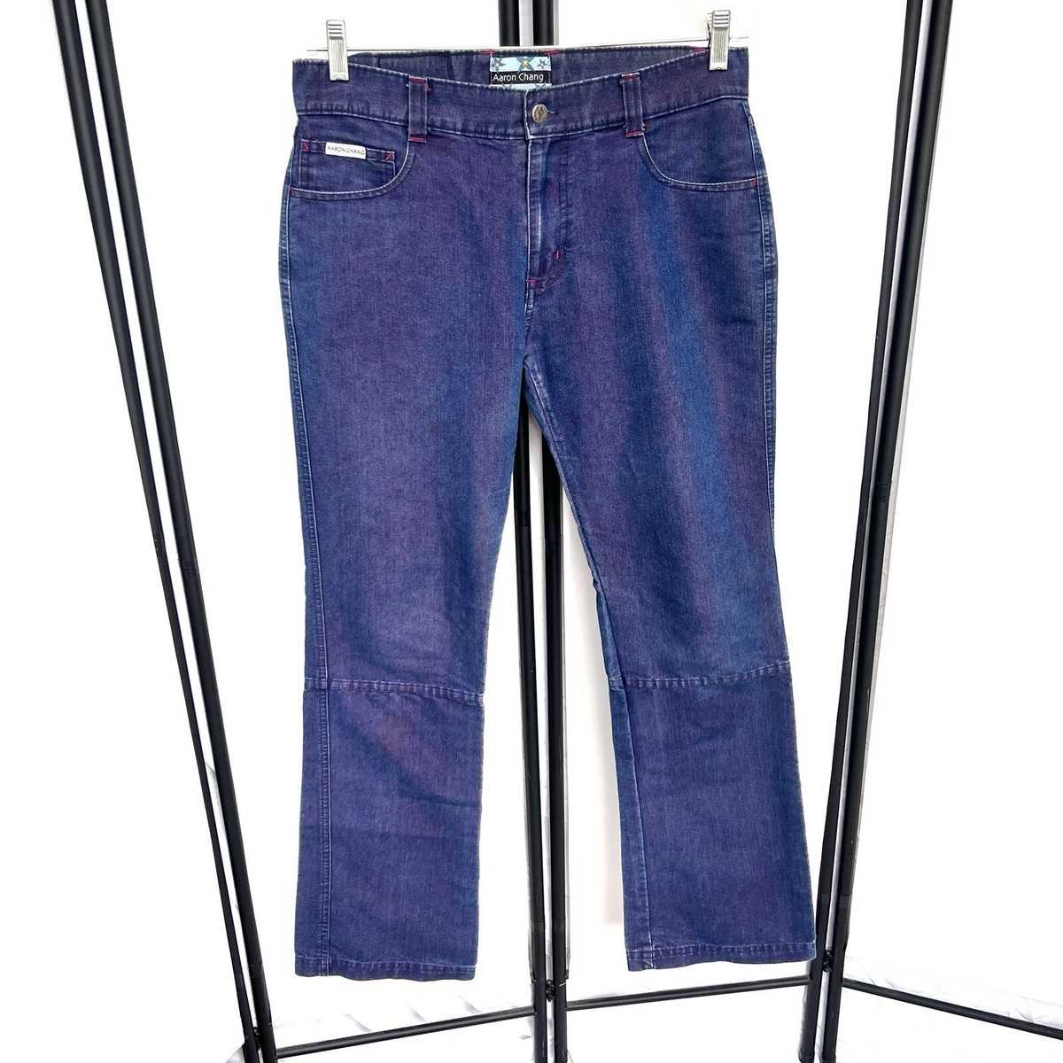 chang ☆ページ Aaron Chang VTG Womens Sz 11 (32x31) Color-Changing Blue Jeans