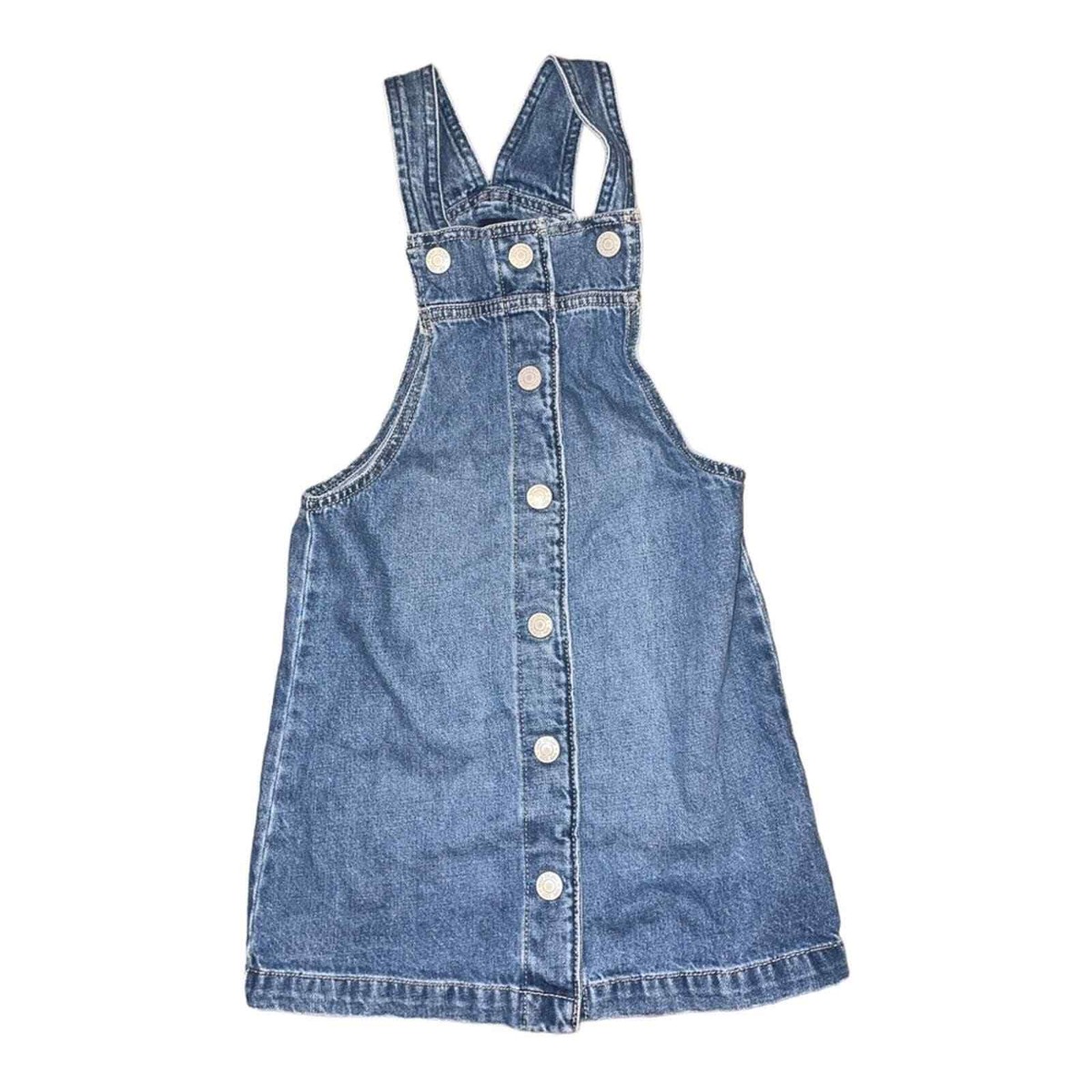 Gap denim overall dress size small