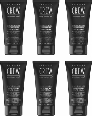 American Crew Shaving Skincare Moisturizing Shave Cream 6x150 ml