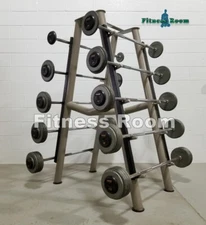 Set of Troy Pro-Style Barbells with Life Fitness Rack - SHIPPING NOT INCLUDED