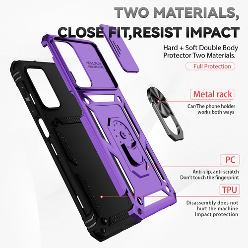 Do Samsung Galaxy A03 A03S A13 A23 A33 A53 A73 Ring Stand Case + Ochrona ekranu - Zdjęcie 7 z 70