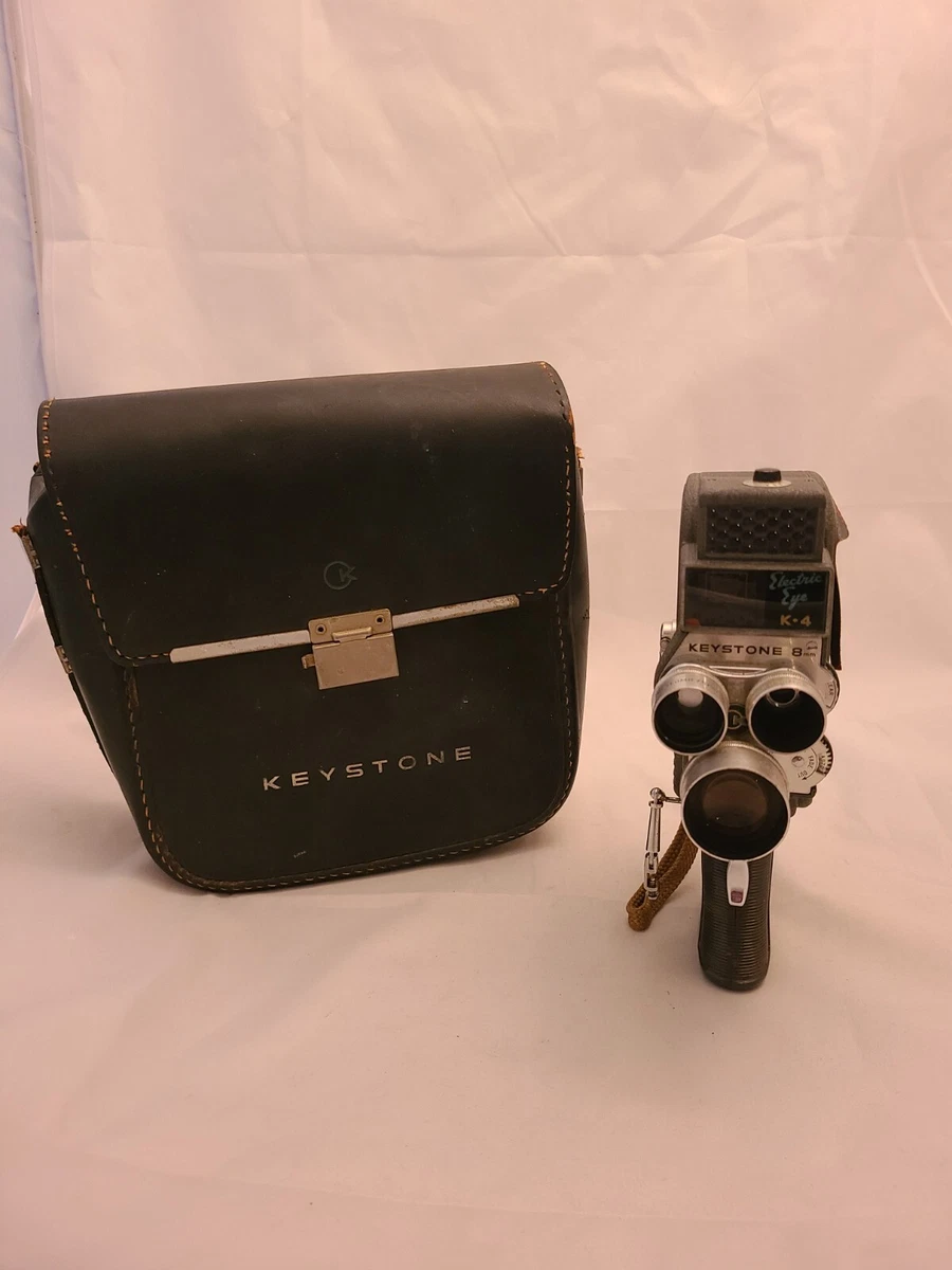 Vintage Keystone K-48 8mm Movie Camera Bel Air Magazine 3 Lenses UNTESTED AS-IS