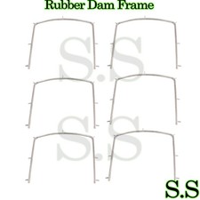 6 Pieces Rubber Dam Frame Small 4" x 4" Dental Instruments