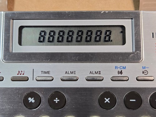 Calcolatrice musicale Sharp EL-670 Melody come nuova in scatola con manuale funzionante bene - Foto 3 di 4