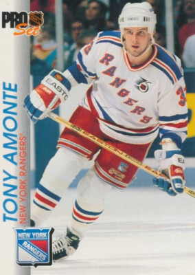1992-93 Pro Set #118 TONY AMONTE - New York Rangers