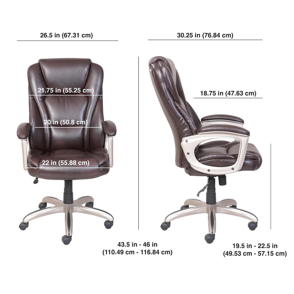 Ergonomic Executive Serta Desk Chair Manual Keera Executive Mid