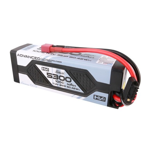 Gens ace G-Tech 5300 mAh 11,4 V 100 C HV 3S Lipo batteria custodia rigida Deans per modello auto - Foto 4 di 5