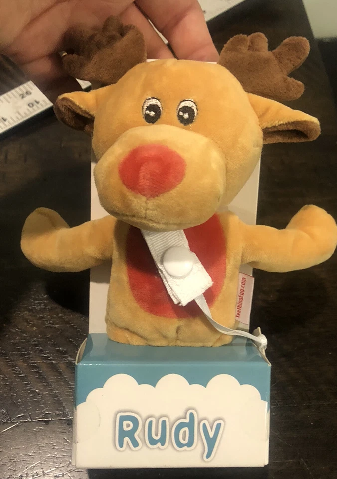 The Teething Egg Teething Pals Rudy Reno Navidad Vacaciones Recién Nacido NUEVO EN PAQUETE Foto 2 de 4