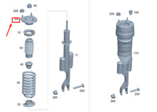 MERCEDES-BENZ AMG GT X290 Front Strut Support Bushing A2053200073 NEW GENUINE