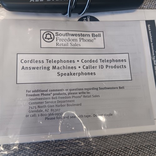 Vtg Southwestern Bell Freedom Phone (FA982) 2-liniowa cyfrowa sekretarka - Zdjęcie 16 z 24