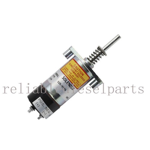 For Caterpillar 3204 3304B 3306 3306B Fuel Stop Solenoid Valve 125-5774-24V - Picture 2 of 7
