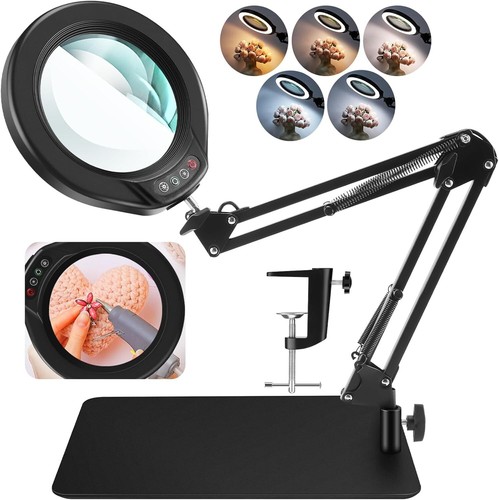 Magnifying Glass with Light and Stand-Magnifier Lamp for Reading & Close Work