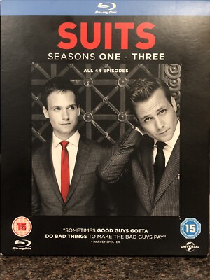 Suits Box Set Seasons 1-3 Blu-Ray starring Meghan Markle BNIB L@@K FREE P+P  5053083002008 UK