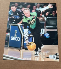 PETE WEBER SIGNED BOWLING 8X10 PHOTO AUTOGRAPHED BECKETT CERTIFIED