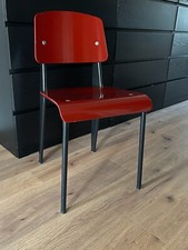 Sedia Jean Prouve Standard 2002 Vitra rara 1° edizione Giappone rosso