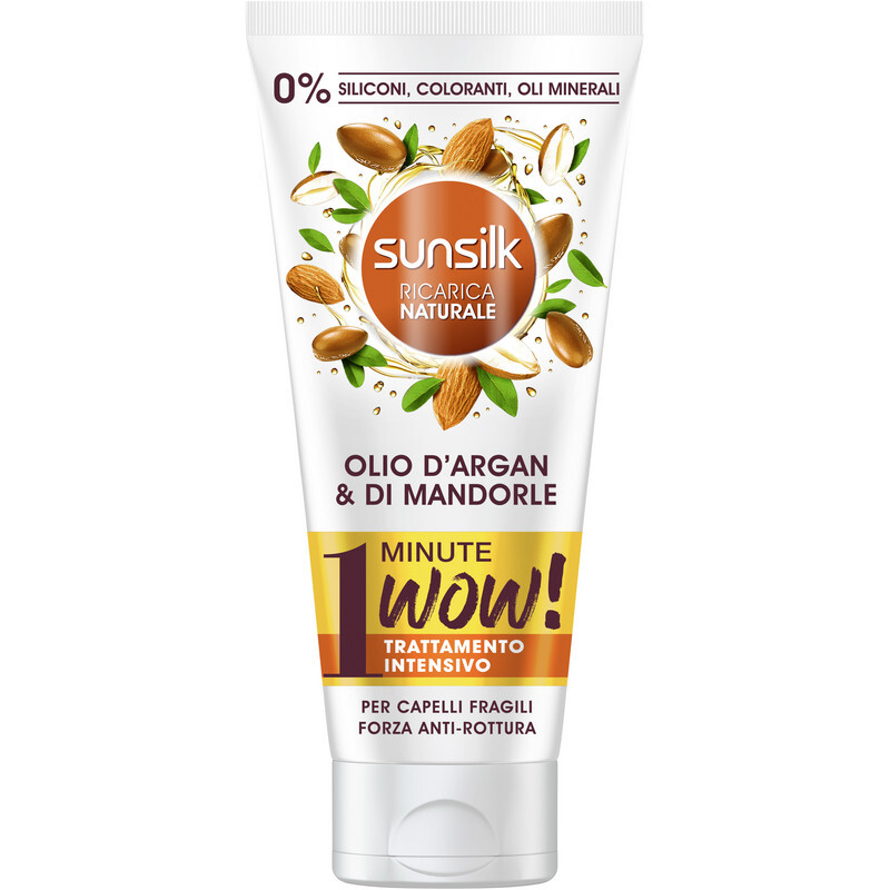 sunsilk maschera 1 min wow olio argan