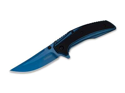 Kershaw Outright Taschenmesser 8Cr13MoV Daumenpin Frame Lock Flipper Blau 8320
