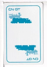 Single Railroad Playing Card "Canadian National, CN-17b" Ballhagen Bk, Stand
