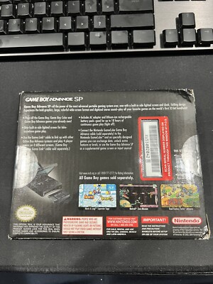 Nintendo Game Boy Advance SP Handheld Console - Onyx Black for