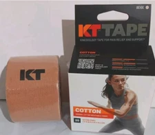 KT Tape Cotton Elastic Kinesiology Athletic Tape 20 Count 10” Precut Strips