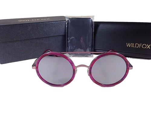 Wildfox Airfox II Deluxe Mirrored Aviator Sunglasses 57mm  display picture 1
