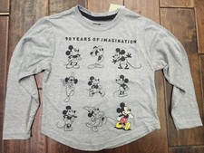Boys' Disney Mickey Mouse 90 Years of Imagination Long Sleeve- Choose Size NWT 