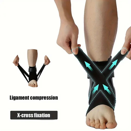 Soporte de tobillo para esguinces de tobillo hombres mujeres esguince para baloncesto - Imagen 12 de 20