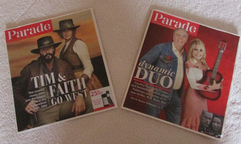 Parade Magazines- Tim McGraw, Faith Hill, Dolly Parton- Music Grand Ole Opry