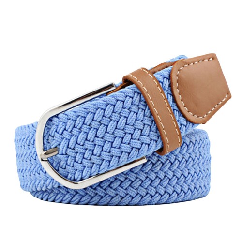 Men Women Unisex Classic Pin Buckle Belts Durable Canvas Woven Elastic Waistband - Picture 13 of 23
