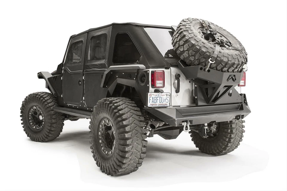 Flare de para-lama traseiro Fab Fours compatível com 2007-2017 Jeep Wrangler utilitário 4 portas JK1005-1 - Imagem 2 de 4