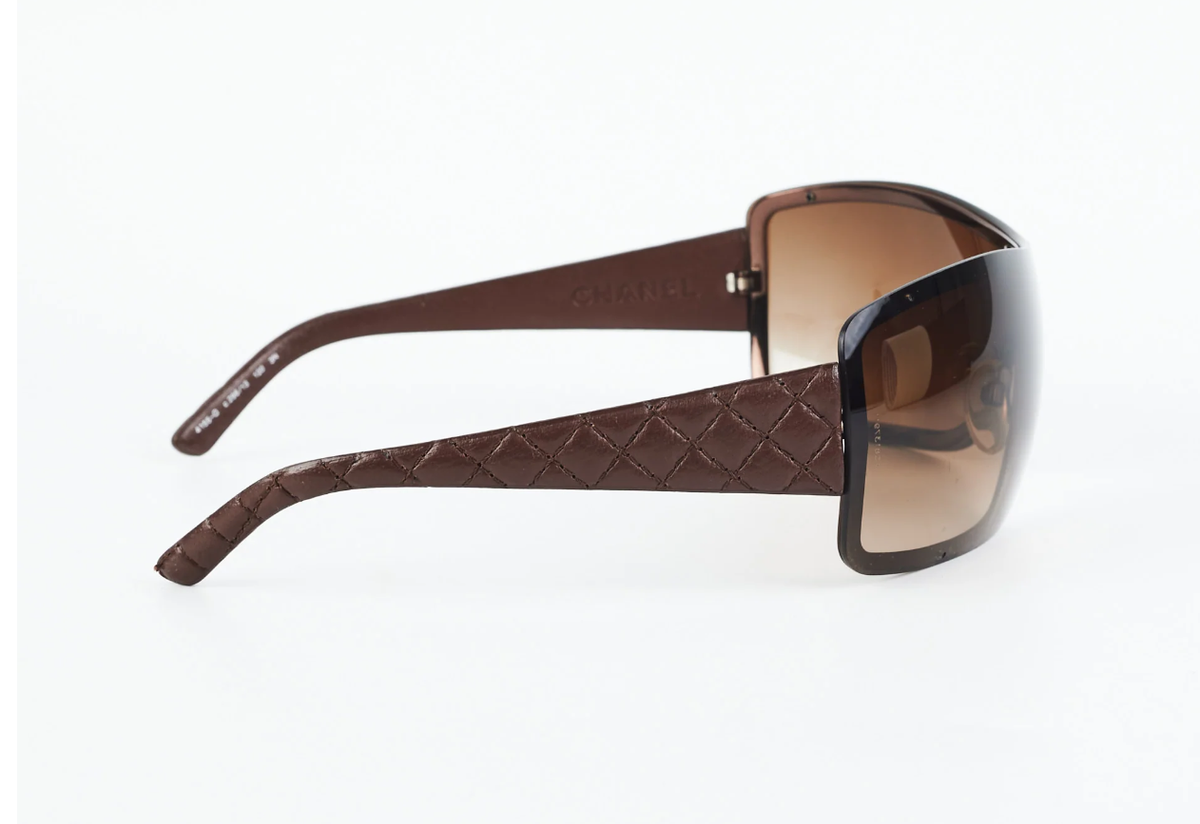 CHANEL - sunglasses - 4155Q 296/13 - Brown - Shield Lens  display picture 2